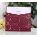 Pocket Invitation Wedding Invites Reception Card Laser Cut Paper 